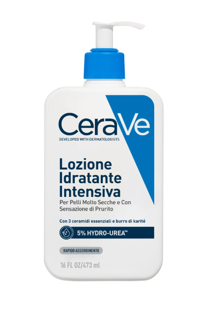 CeraVe Lozione Idratante Intensiva per Pelle Secca e Molto Secca con Sensazione di Prurito 473 ml